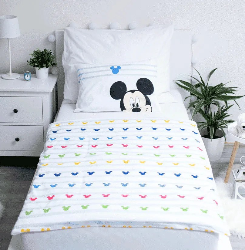 Disney Mickey Colors așternuturi pentru copii 100×135cm, 40×60 cm