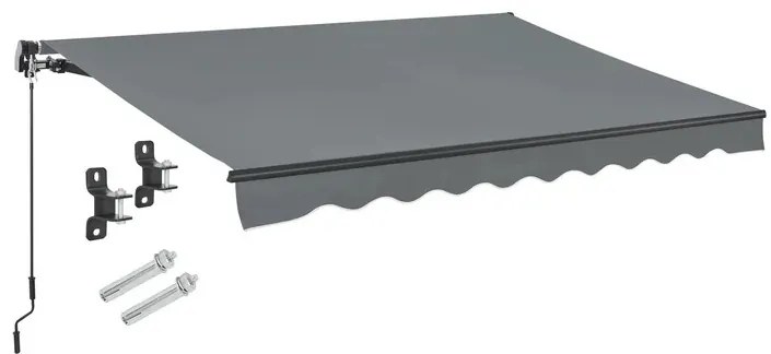 Juskys Marchiză 300 cm - gri
