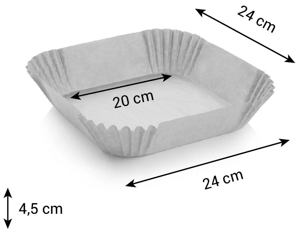 Forme Aer Tescoma mold pătrat DELICIA 20 x 20cm, 50 buc, 20 x 20 cm