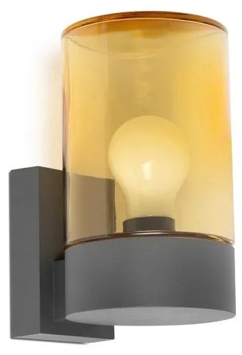 Aplica de perete pentru iluminat exterior IP65 KILA amber