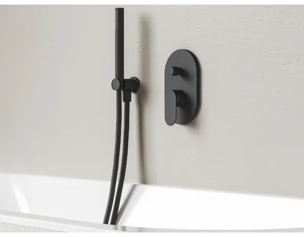 Ravak X070466 - Baterie de duș pentru montaj ascuns CHROME, neagră