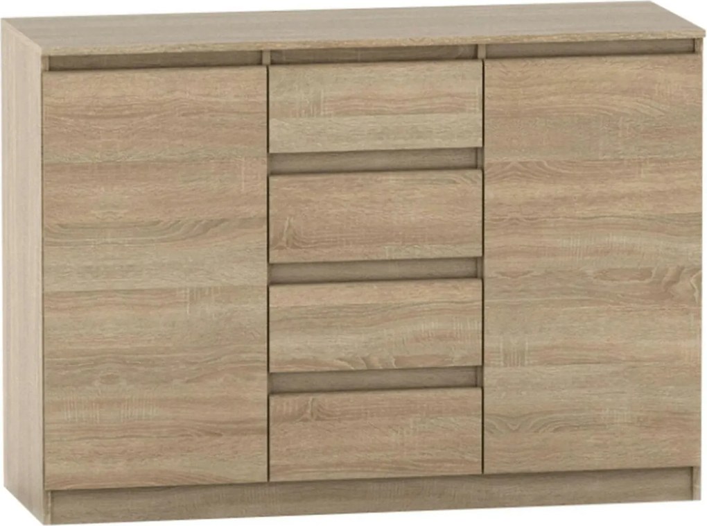 Comoda HANY NEW 010, stejar sonoma, DTD laminat, 134x49x95 cm