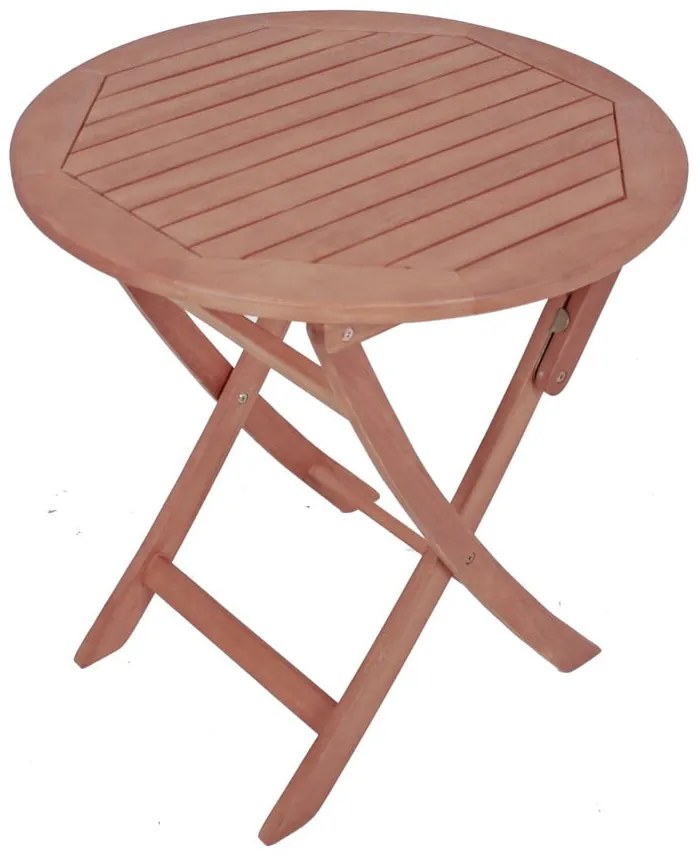 Masă de grădină pliantă din lemn de eucalipt, Ø 70 cm Stockholm - Garden Pleasure