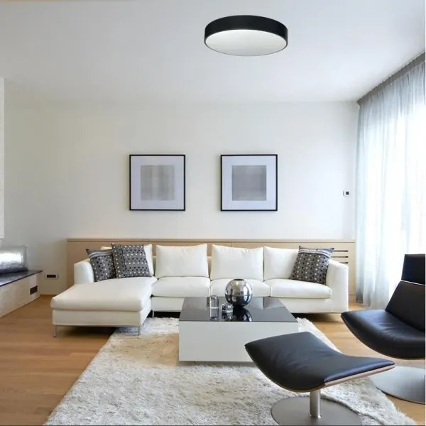 Plafonieră LED dimabilă LED/50W/230V 3000-6500K negru + telecomandă