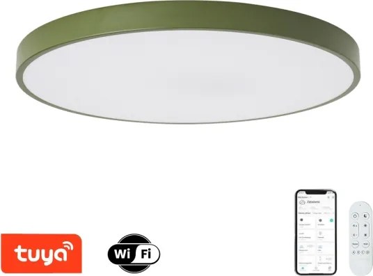 Brilagi-LED Corp de iluminat cu dimmer POOL SMART LED/100W/230V 80 cm Wi-Fi Tuya+telecomandă, verde
