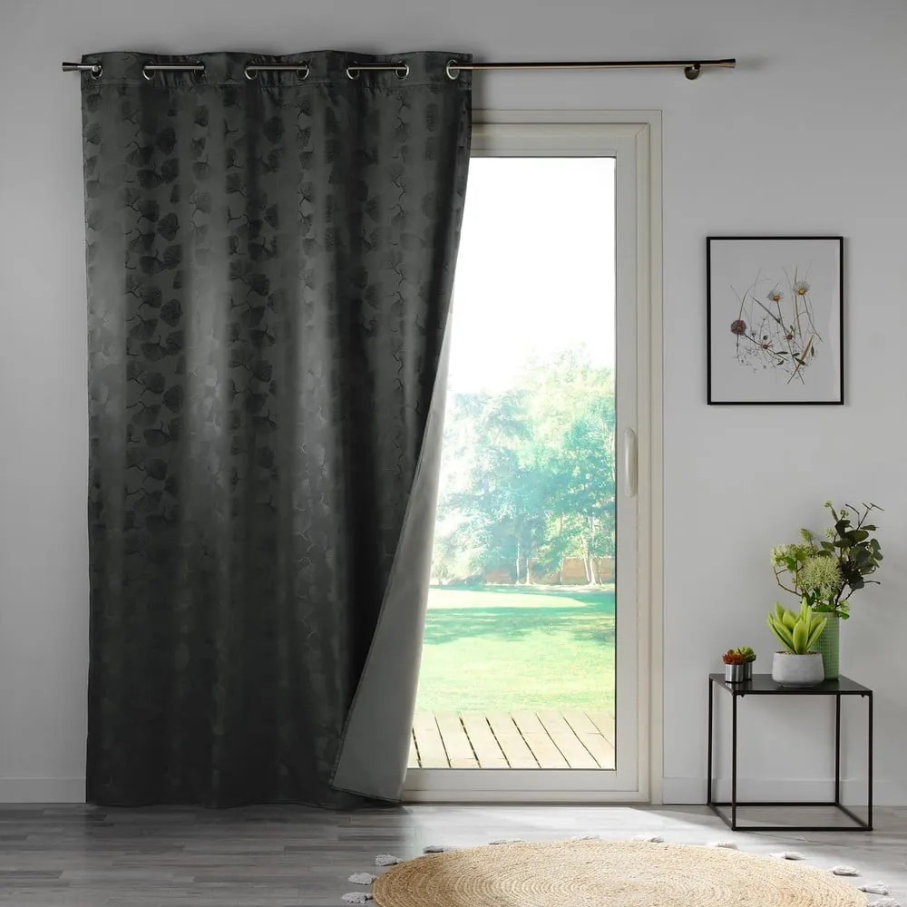 Draperie gri antracit blackout 140x260 cm Lunella – douceur d'intérieur