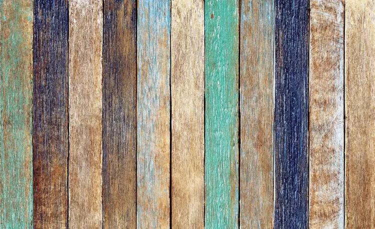 Wood Fence Planks Fototapet, (152.5 x 104 cm)