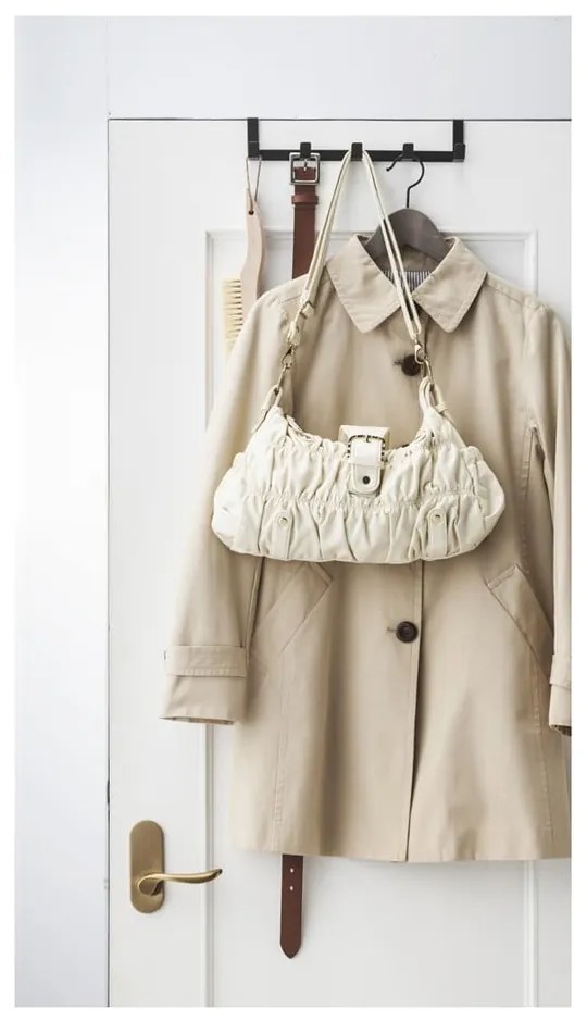 Cuier de ușă negru din metal 30 cm Tower – YAMAZAKI