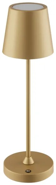 Brilliant - Lampă de birou tactilă, reîncărcabilă și dimabilă ELORA LED/2,5W/5V 2700K IP44 aurie