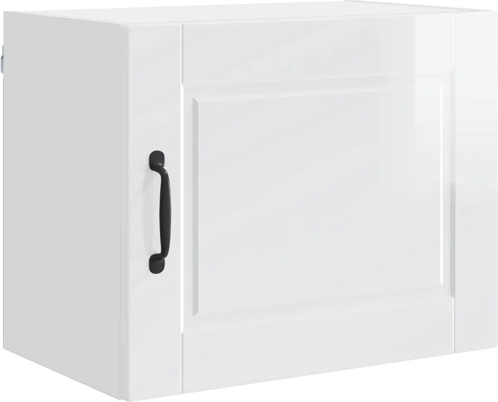 vidaXL Dulap de bucătărie Alb lucios 50 x 31 x 40 cm Lemn compozit