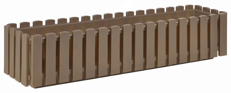 Jardinieră Gardenico Fency System, lungime 74,5 cm, gri-maro