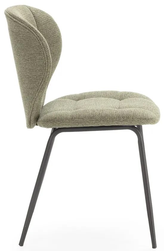 Scaune de dining verde 2 buc. Maori – Marckeric