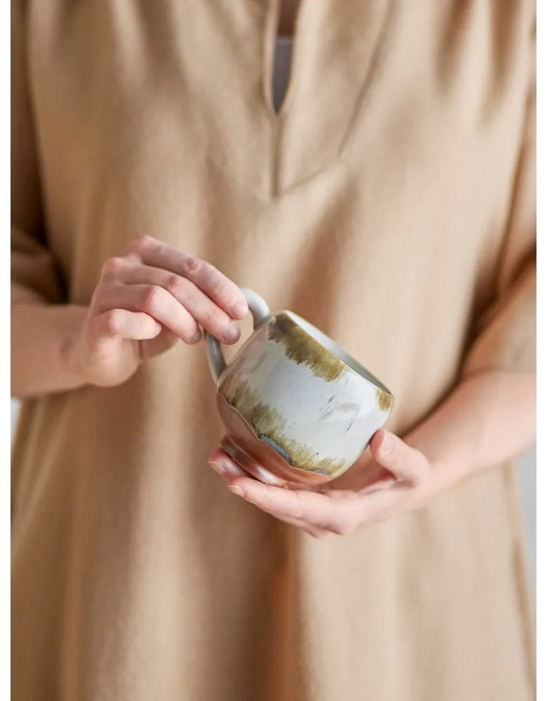 Cești 4 buc. pentru cappuccino din gresie 200 ml Jade – Bloomingville