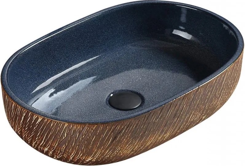 Mexen Aleta chiuvetă de blat 59 x 40 cm, albastră - 22035966