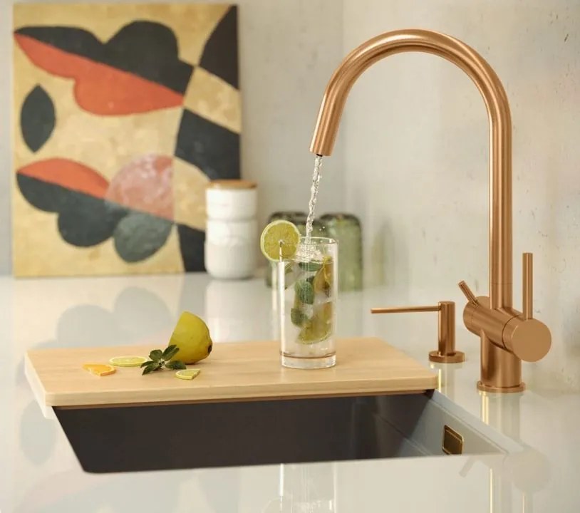 Baterie de bucatarie REA Caren cupru