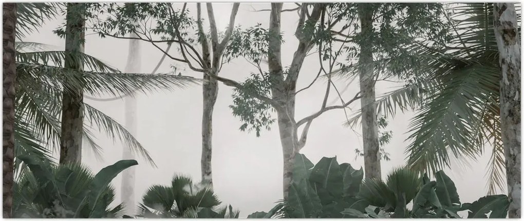 Tablou - Jungla în ceața dimineții (120x50 cm)