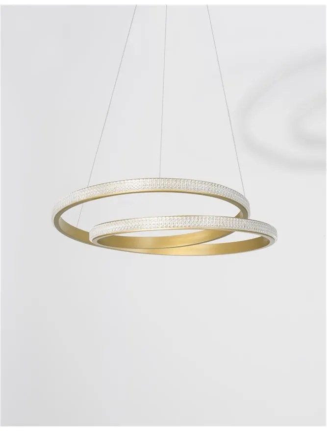 Lustra LED dimabila design elegant GRANIA auriu