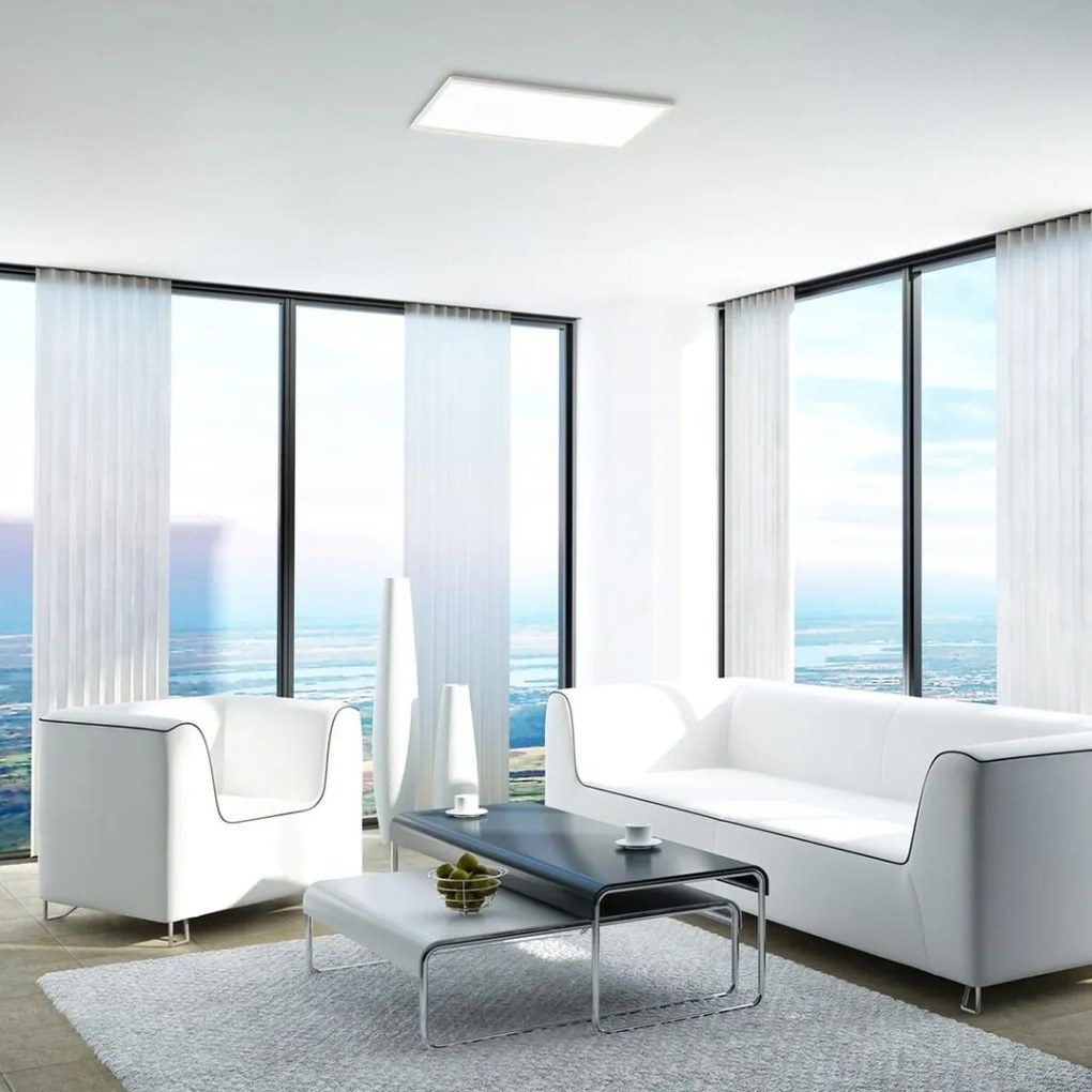 Plafoniera LED design modern Pavel alb