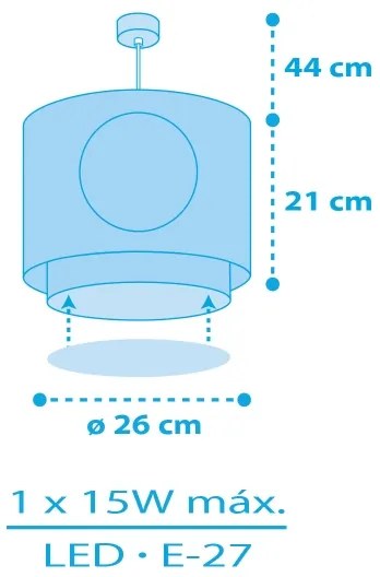 Lustră pentru copii Dalber 60652 PIRATE ISLAND 1xE27/15W/230V