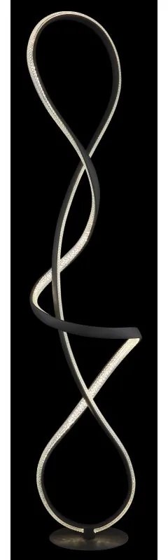 Lampadar LED 4000K SWIRL negru