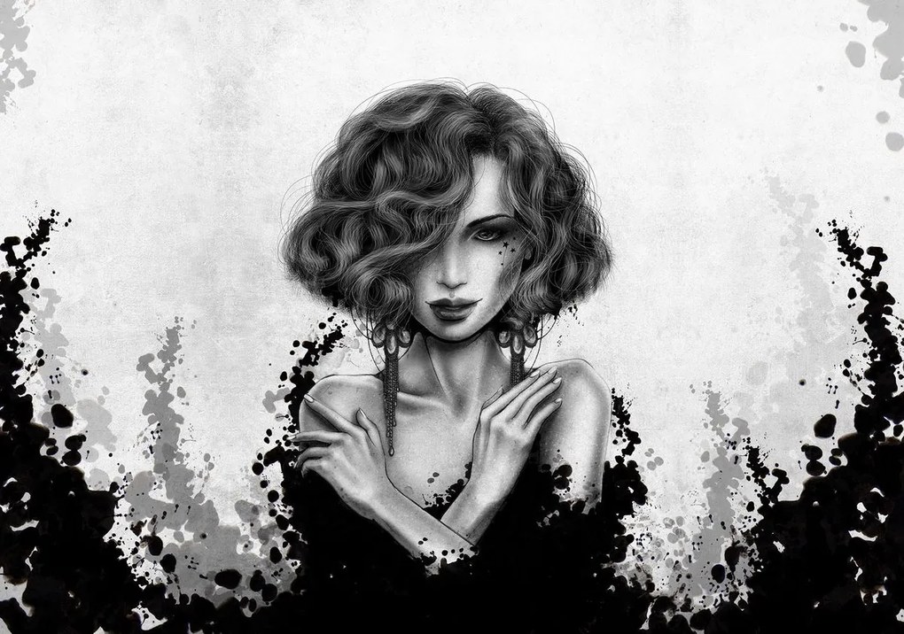 Fototapet - Portret de femeie (254x184 cm)