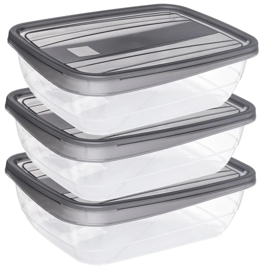 Caserole 3 buc. pentru mâncare Vedo – Curver