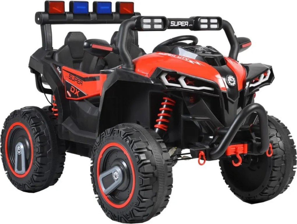 Masinuta Electrica cu acumulator pentru copii NOVOKIDS™ Super Beasty Buggy UTV , 2 locuri, Cu faruri luminoase, Telecomanda, 3-9 ani , max 30 kg ,