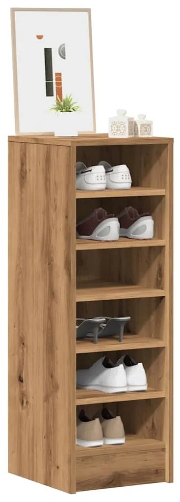 vidaXL Pantofar, stejar artizanal, 32x35x92 cm lemn prelucrat