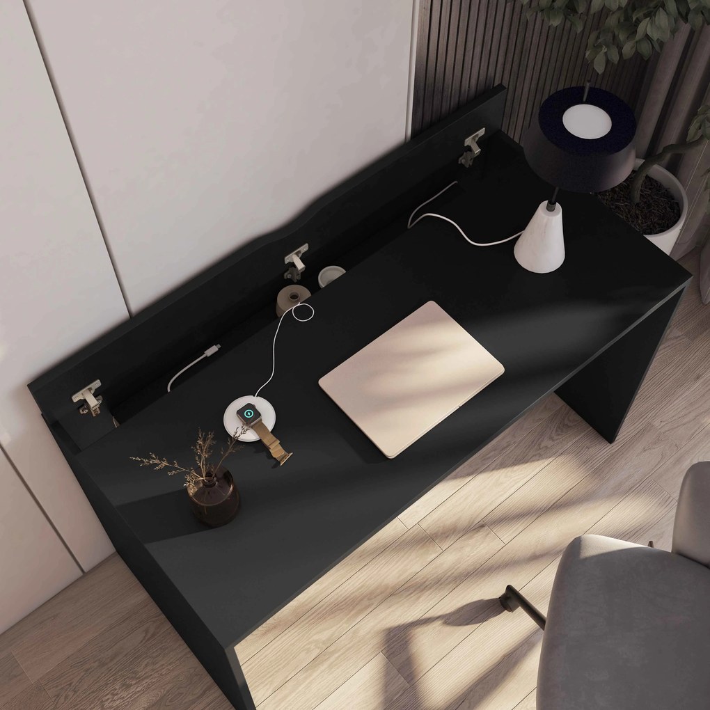 Birou NEVY 120x60 cm, negru