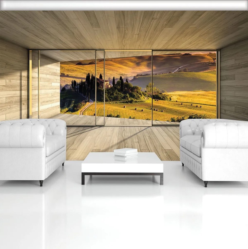 Fototapet - Privire - Toscania (254x184 cm)