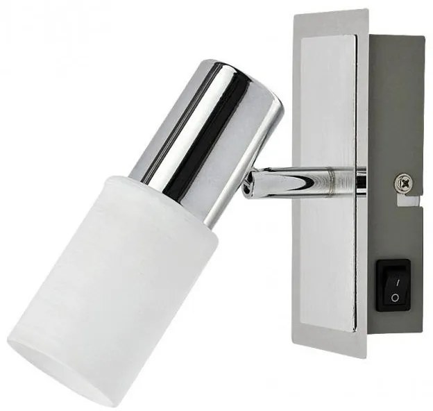 Aplica de perete cu intrerupator, design cromat, Logan 6096 RX
