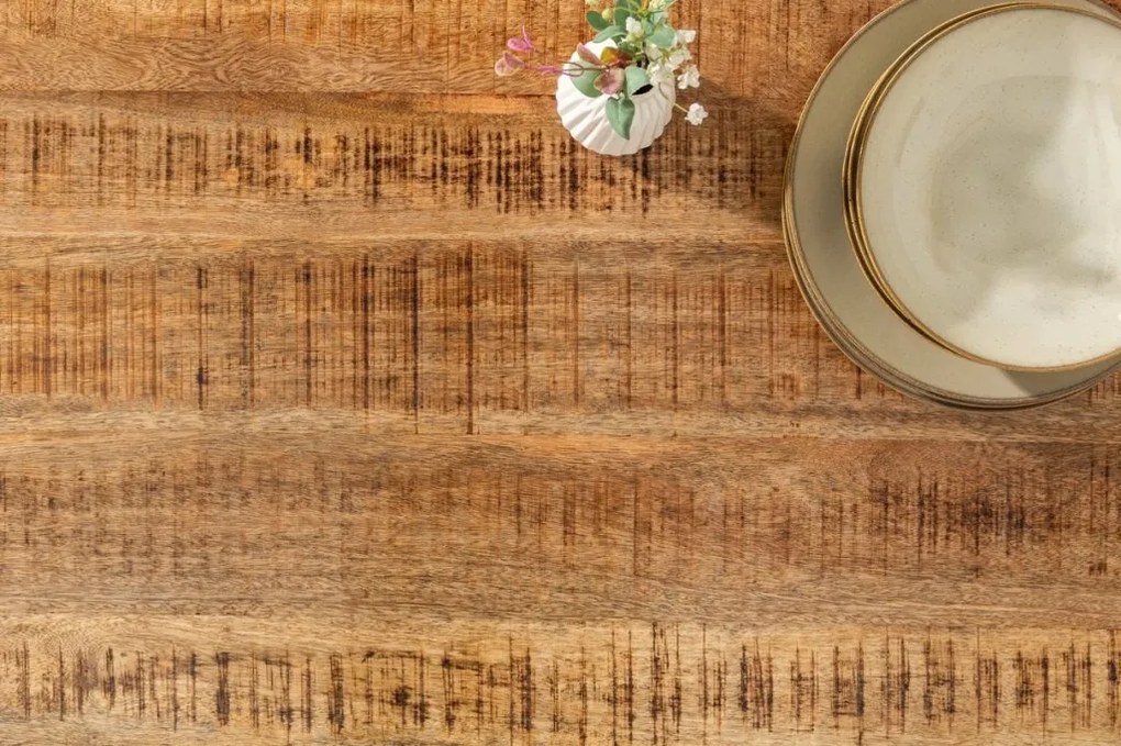 Masa design industrial Iron Craft X II 240cm Mango A-6540057 VC