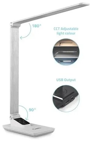 Lampă LED dimabilă de masă cu USB LED/7W/230V 3000K/4000K/5500K alb