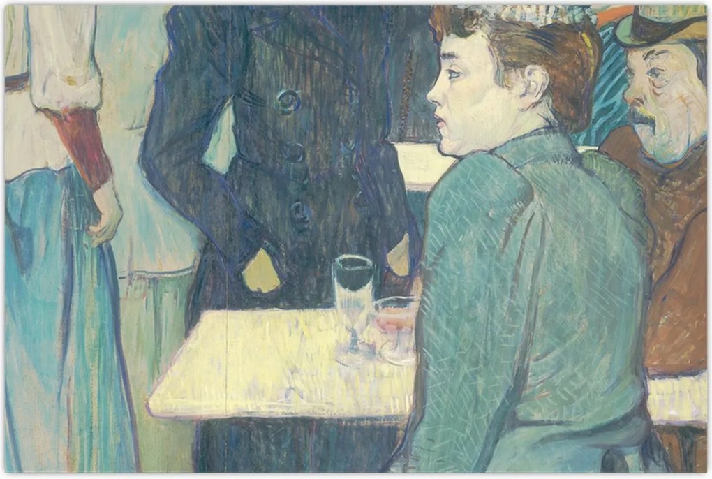 Tablou - Henri de Toulouse-Lautrec, A Corner of the Moulin de la Galette, reproducere (90x60 cm)