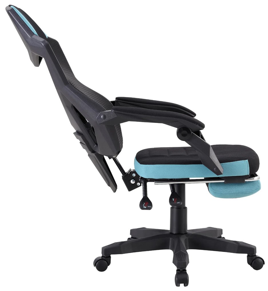 Scaun de birou Jarak 884H-L036 (negru + neo mint). 1075437