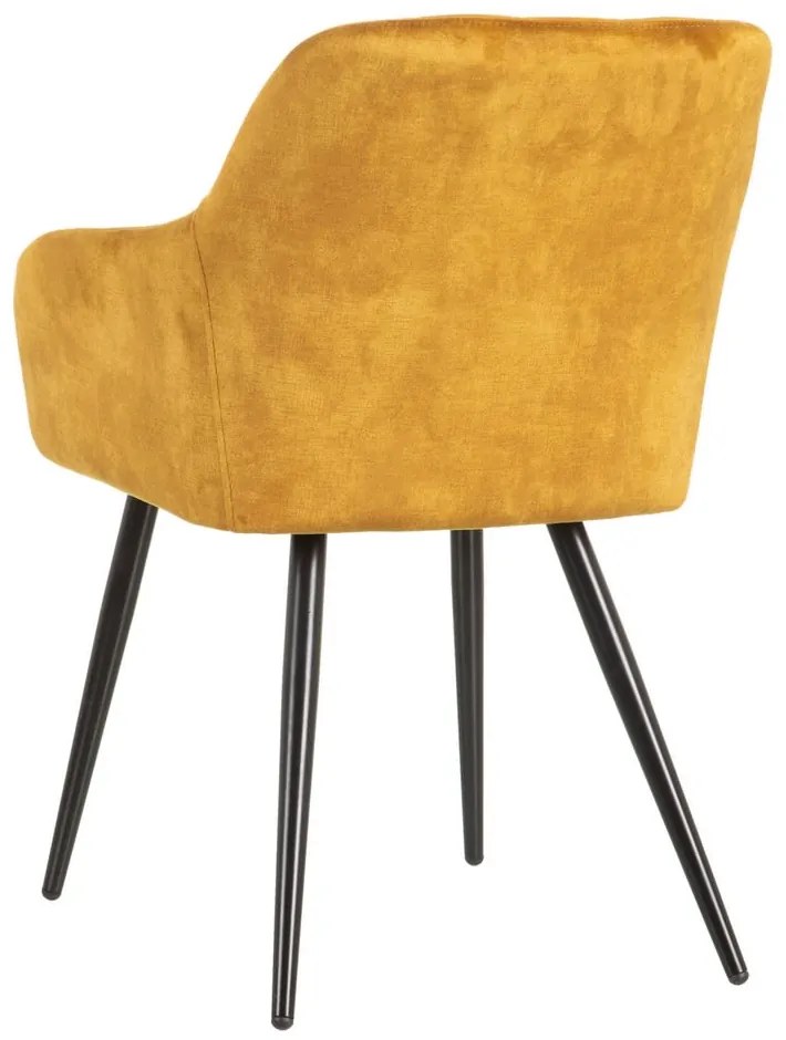 Set 2 scaune dining galben Ocre Fabric Chair