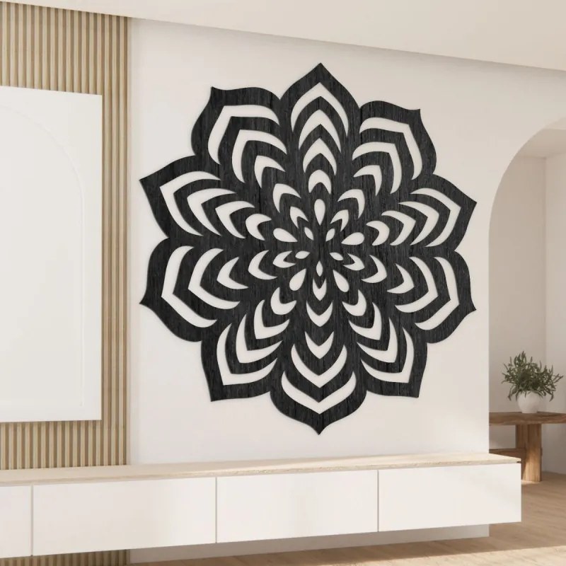 SENTOP | Decorațiune murală cu motiv mandala al unei flori înflorite - NIOS
