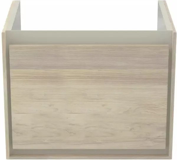 Dulap suspendat pentru lavoar maro deschis lemn Ideal Standard Connect Air 50 cm