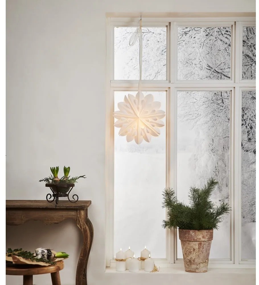 Decorațiune luminoasă albă ø 40 cm Clipp - Star Trading