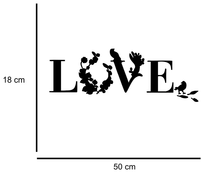 Sticker perete Love
