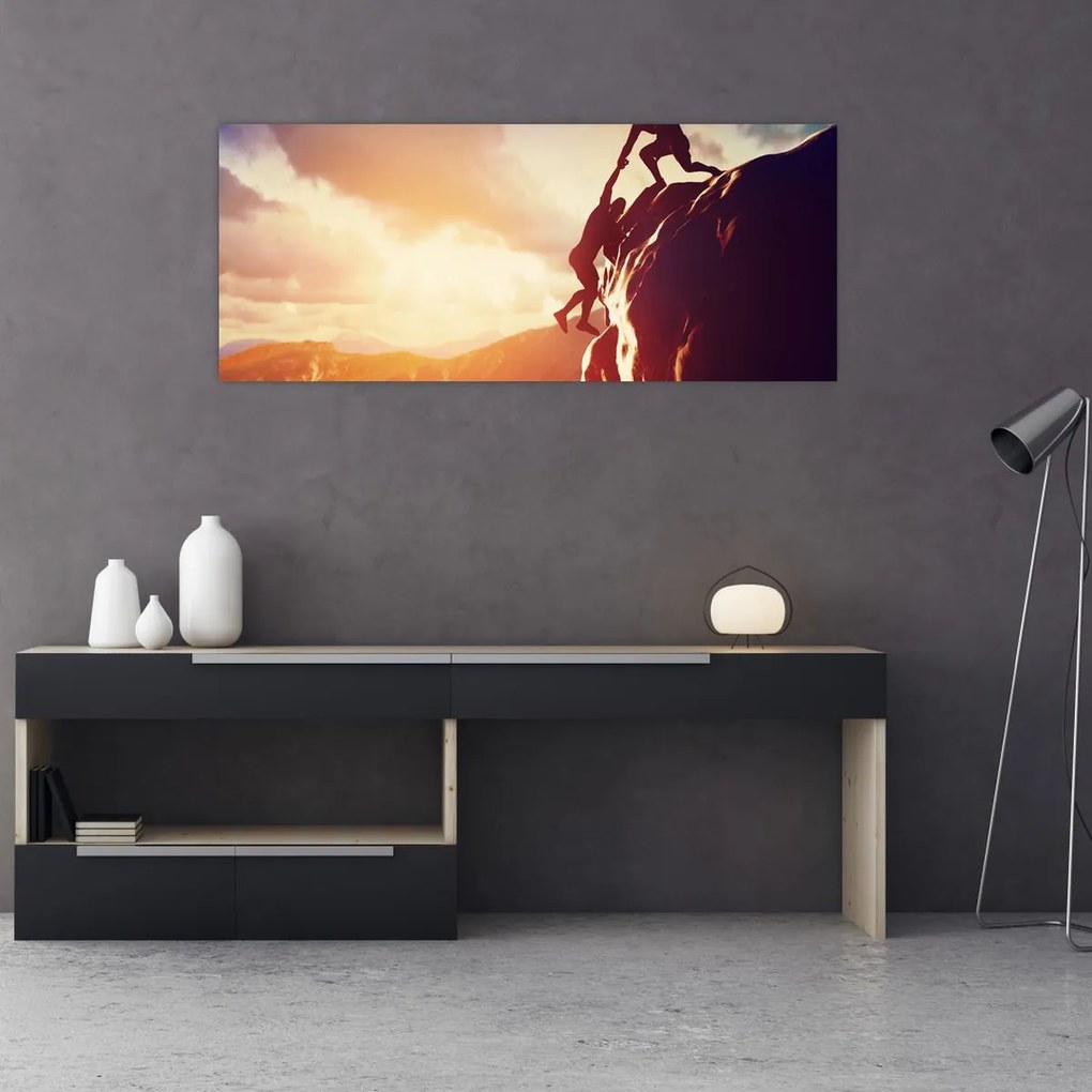 Tablou - Alpiniști (120x50 cm)