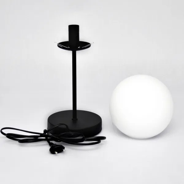 Lampă de masă MOON 1xE27/15W/230V negru