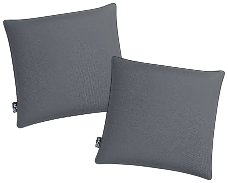Set 2 buc perne de exterior EMPARO 50x50 cm, gri inchis