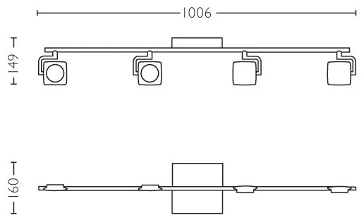 Philips 53194/48/P0 - Spot LED MILLENNIUM 4xLED/4,5W/230V