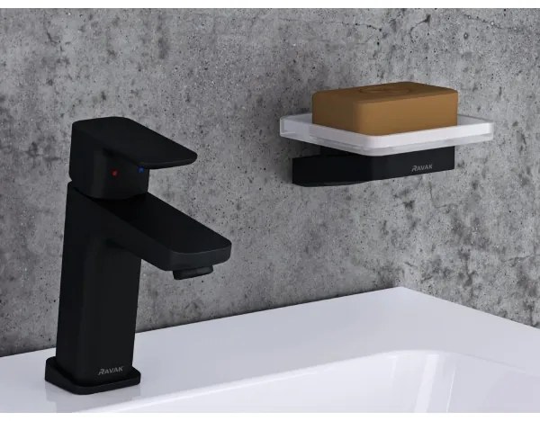 Ravak X070150 - Baterie pentru lavoar FREE, 17,2 cm, neagră