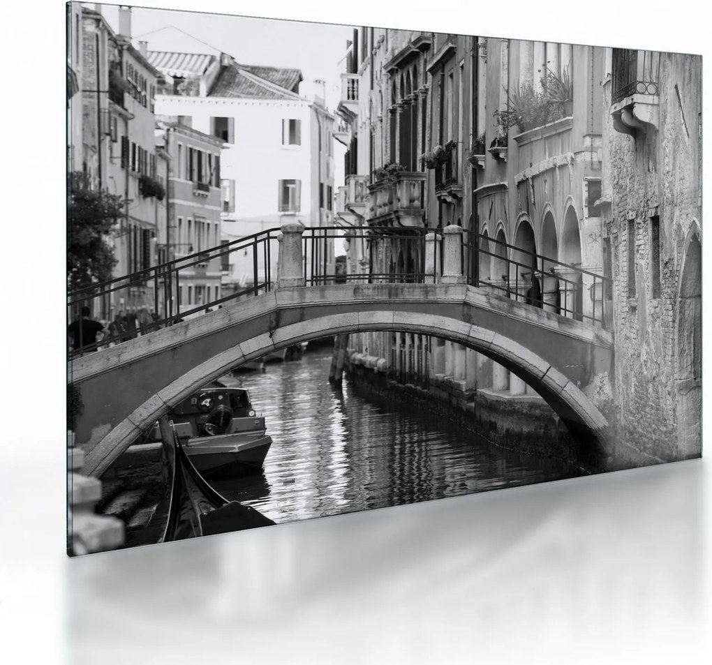 Tablou pe sticlă - Vedere din Veneția (70x50 cm)