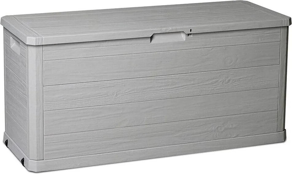 WOODYS Garden cutie de depozitare din plastic 280 L, gri des