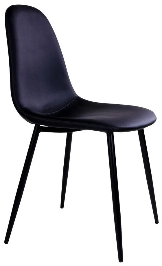 Set 2 scaune cu picioare negre House Nordic Stockholm, negru