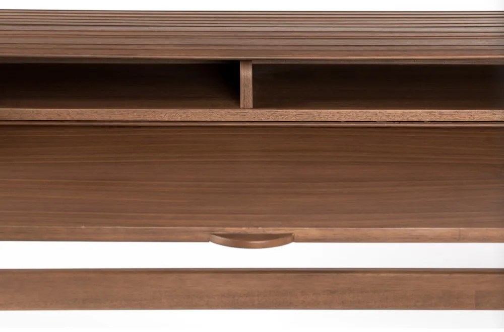 Birou cu blat rabatabil Zuiver Barbier, maro