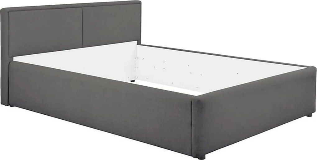 Cadru pat NEDIN 140x200, stofa clasica gri inchis - Maya 21